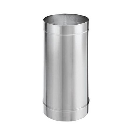 M&G DURAVENT M&G DuraVent 115026 8 x 24 in. Single Wall Stove Pipe Straight Length - Stainless Steel 115026